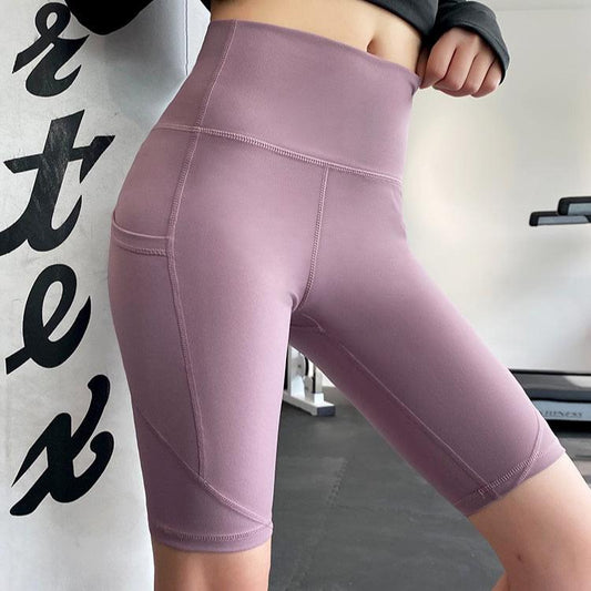 Hip-lifting Exercise Running Training Fitness Five-point Leggings